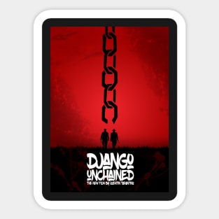 Django Unchained - Minimal - Tarantino Alternative Sticker